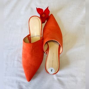 Adrienne Vittadini Suede Mules Shoes